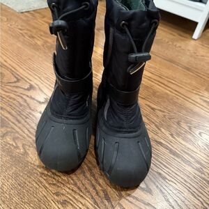 Kids Black Sorel Winter Snow Boots